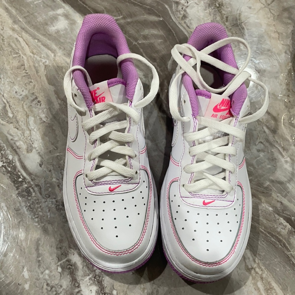 White /purple Air Force 1
